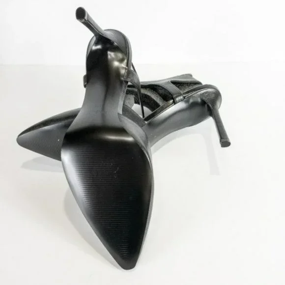 Nine West Elisabeti Leather Pointed Toe Formal Slingback Sandals - Picture 7 of 7